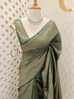 Soft katan with dotted leaf design - Image 11