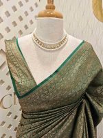Soft katan with dotted leaf design - Image 12