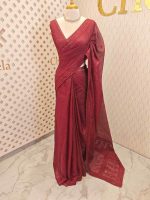 Kota silk with embroidery, sequence work on border and pallu - Image 6