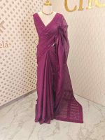 Kota silk with embroidery, sequence work on border and pallu - Image 9