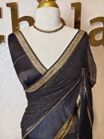 Viscose with horizontal stripes pattern
