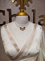 Viscose with flower buttas and self border - Image 5