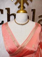 Viscose with flower buttas and self border - Image 8