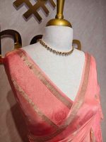 Viscose with flower buttas and self border - Image 9