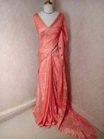 Viscose with flower buttas and self border - Image 10