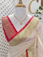 Linen with mini check pattern - Image 11