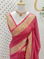 Linen with mini check pattern - Image 31