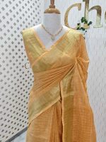 Linen with mini check pattern - Image 13
