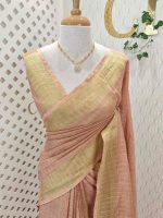 Linen with mini check pattern - Image 16
