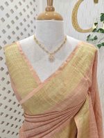 Linen with mini check pattern - Image 17