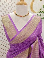 Linen with mini check pattern - Image 20