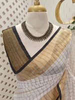 Linen with mini check pattern - Image 29