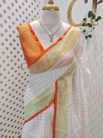 Linen with mini check pattern - Image 22