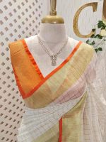 Linen with mini check pattern - Image 23