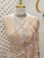 Turkish organza with aquatic plant-inspired embroidery - Image 26