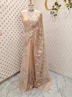 Turkish organza with aquatic plant-inspired embroidery - Image 28