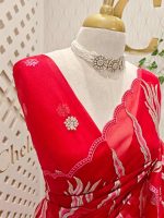 Turkish organza with aquatic plant-inspired embroidery - Image 21