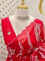 Turkish organza with aquatic plant-inspired embroidery - Image 20