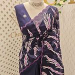 Turkish organza with aquatic plant-inspired embroidery