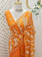 Turkish organza with aquatic plant-inspired embroidery - Image 35