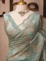 Tissue with Turkish floral embroidery work - Image 8