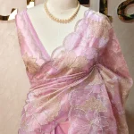 Tissue with Turkish floral embroidery work