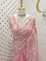 Tissue with Turkish floral embroidery work - Image 16