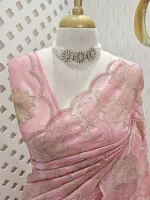 Tissue with Turkish floral embroidery work - Image 17