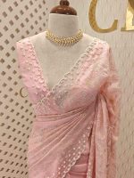 Kota Silk With Scalop Pearl Work - Image 4