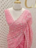 Kota Silk With Scalop Pearl Work - Image 10