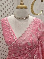 Kota Silk With Scalop Pearl Work - Image 11