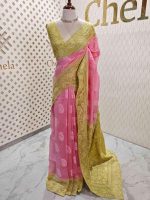 Chandheri with double shade and mango shaped chicken kaari pattern - Image 6